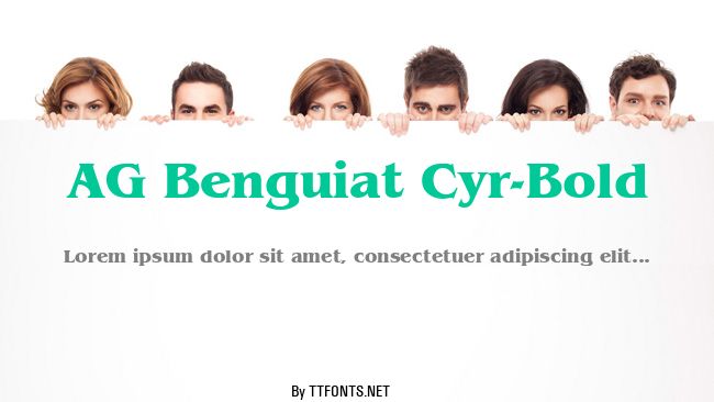 AG Benguiat Cyr-Bold example